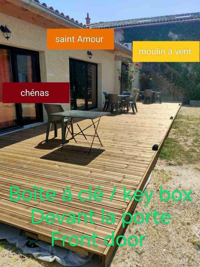 Au Coeur Des Vignes Chenas Du Beaujolais Lejlighed La Chapelle-de-Guinchay Eksteriør billede